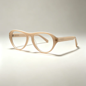 Montatura per Occhiali da Vista in Acetato, Forma Ovale a Cerchio Intero, Adatta per Lenti, Stile Vintage Quotidiano - Product Image 1