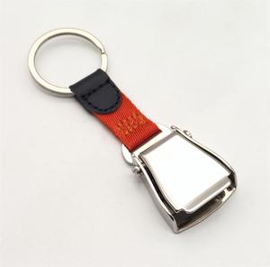 Porte-clés personnalisé en métal et nylon avec boucle de ceinture de sécurité d'avion en gros - Product Image 6