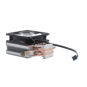 Enfriador de CPU Silencioso con 2 Tubos de Calor de Cobre y Aluminio, Conector de Pin con Rodamiento Fluido de 9 cm, Luces de Ventilador, para PC de Escritorio 775/1155 - Product Image 3