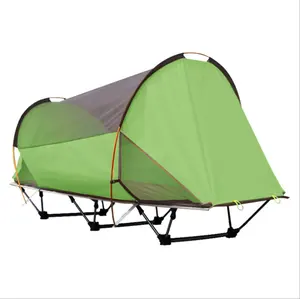 사파리 자율 주행 투어 서스펜션 지상 텐트 싱글 넓은 접이식 침대 행진 캠핑 낚시