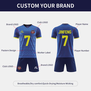 Leichtes Fußball-Trainingsanzug-Set Bequemer Fußball-Polyester-Stoff Vereins-Fußball-Trainingsanzug - Product Image 3