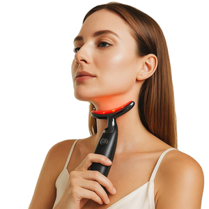 Masajeador Facial y de Cuello, Dispositivo Antienvejecimiento con Luz de 3 Colores, Dispositivo de Belleza Portátil para el Cuidado de la Piel y Masaje Diario - Product Image 2