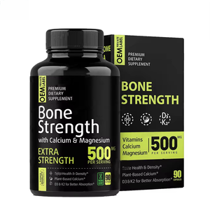 OEM Private Label Healthcare integratore di resistenza ossea capsule con calcio magnesio <span class=keywords><strong>D3</strong></span> K2 vitamine - Product Image 1
