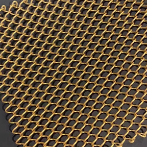 Hotel wanddecoratie <span class=keywords><strong>net</strong></span>; restaurant hal scheidingswand roestvrijstalen geweven <span class=keywords><strong>net</strong></span>; metalen gebouwdecoratie gordijn fabriek - Product Image 3