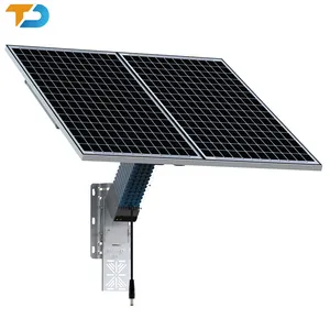 TecDeft 200W solar panel battery kit for CCTV construction size lithium storage 100Ah 12V 48V Solar Power system for 5G sensor