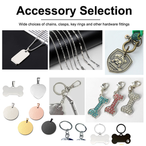 Wholesale Anti‑Lost Pet ID Tag Blanks Custom Logo Engraved Two‑Sided Nameplate Bone Round Multi‑Shape Solid Brass Blank Dog Tags - Product Image 4