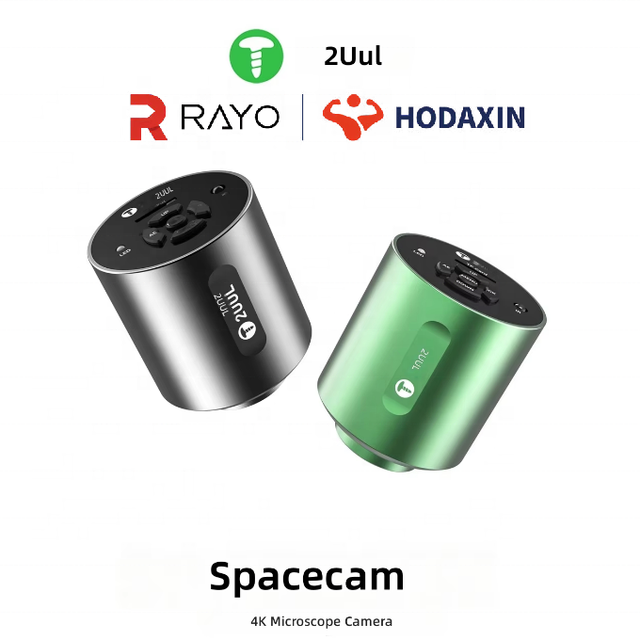 2UUL MS01 SpaceCam 4K Microscope Camera 829W for PC Repair and Computer & Laptop Microscopy Glue Black