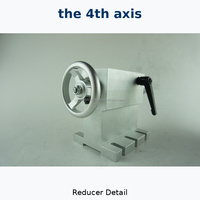 Kit CNC 4ème axe JLE CNC TECH avec moteur pas à pas NEMA23, mandrin à 3 mors de 100 mm et réducteur 50:1 pour fraiseuse