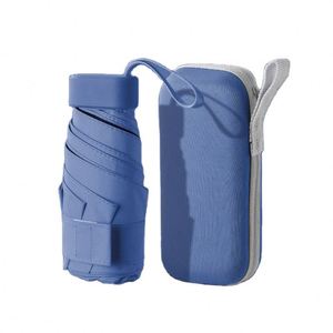 Paraguas de Viaje Promocional de 18 Pulgadas y 6 Pliegues con Estructura de Fibra de Vidrio, Diseño Moderno, Tamaño de Teléfono, Logotipo y Color Personalizados - Product Image 2