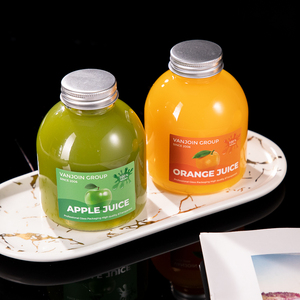 Botellas de Vidrio Transparentes Recargables de 300 ml con Tapa de Rosca para Té con Leche, Yogur, Bebidas, Refrescos, Agua, Jugo - Product Image 4