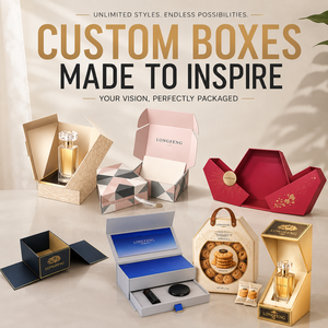 Juego de Cajas de Regalo con Diseño Impreso de Alta Gama, con Cinta de Raso Cruzada, Diseño de Corazón y Estrella, para Empaque de Joyería de Boda o San Valentín - Product Image 4