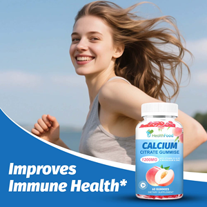 Factory Wholesale Calcium Citrate Gummies Supports Teeth Health and Maintain Overall Wellness with Dietary <b>Supplement</b> - Product Image 3