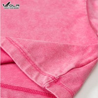 230gsm Logo personnalisé DTG Imprimer Vintage Crop Top pour femmes Meilleure vente T-shirt d'été délavé à l'acide de haute qualité Crop Tops Tee