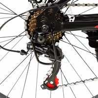 Cadre en acier à haute teneur en carbone de vente chaude VTT adulte 21 vitesses en aluminium Double frein à disque gros pneu course sur route désert neige