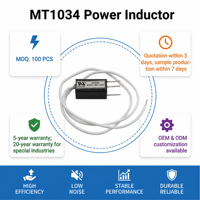 Inducteur de capteur de courant encapsulé MT1034 pour filtre de tension SMPS, haute fréquence, 47mH, 220uH, 2.2mH, en pot