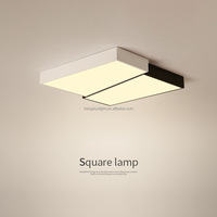 Plafonnier LED moderne minimaliste KangDuo en fer et acrylique, blanc chaud/froid, forme carrée, pour salon, garantie 3 ans, AC