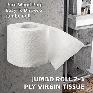 Papel Higiénico Desechable OEM en Rollo Jumbo, 2 y 3 Capas, Pulpa de Madera Virgen - Product Image 2
