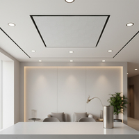 Plaques de plafond en plâtre blanc 603x603mm à haute réflectivité