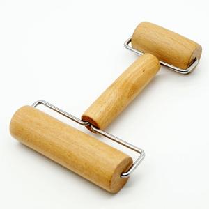 Mini pinces à rouler Double tête, 5 pièces, en bois de hêtre, en acier inoxydable, pour la cuisson de la pâte - Product Image 4