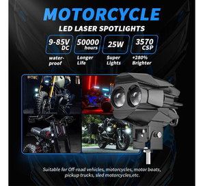 Sistema de Iluminación para Motocicleta de 20 W, Faro Delantero LED de Doble Color para Motocicleta, <span class=keywords><strong>Mini</strong></span> Luces de Conducción para Motocicleta - Product Image 5