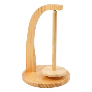 Wooden Yarn Spool <b>Stand</b> With <b>Rotating</b> Base For Knitting Crochet Desktop Use - Product Image 5
