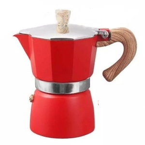 Alta calidad 3 tazas 6 tazas Espresso Machine Estilo italiano <span class=keywords><strong>Moka</strong></span> Pot Máquina de café manual portátil - Product Image 6