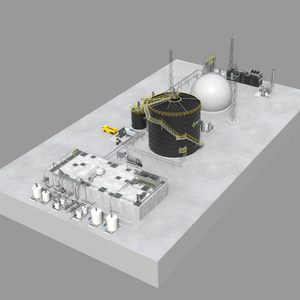 Planta de Biogás de Digestión Anaeróbica de 1000 Metros Cúbicos para Tratamiento de Aguas Residuales y Generación de Energía, Diseño e Ingeniería de Construcción - Product Image 2