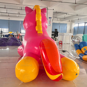 Grand matelas flottant publicitaire personnalisé en PVC, motif animaux de dessin animé (<span class=keywords><strong>Dragon</strong></span>, Licorne), pour parcs aquatiques - Product Image 4