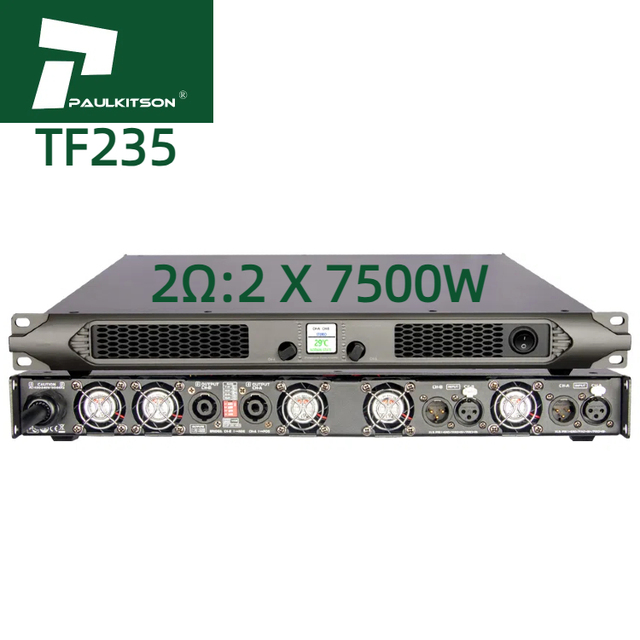 Paulkitson TF235 Amplifier Professional Class D Audio Power Amplifier Hifi Audio System 2X3500W Sound Equipment Amplifiers