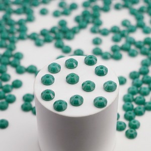 Perles de strass à coudre Oceanic 5 mm en <span class=keywords><strong>opale</strong></span> du Pacifique et résine époxy, à dos plat et trou central, pour fermoirs à bascule, fournitures de bijouterie - Product Image 5