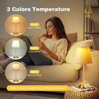 Lampe de table LED rechargeable sans fil, design moderne, portable, pour restaurant, hôtel de luxe, veilleuse tactile