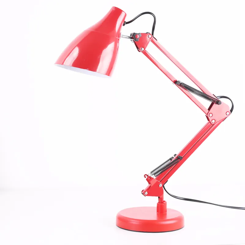 Classical Study Office Table Lamps with Adjustable Angle Clip lamp of Industrial Style Metal table light E27