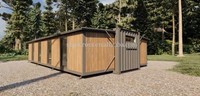 Maisons préfabriquées en conteneurs entièrement meublées, étanches, écologiques, construction rapide, 40 pieds, modulaires, portables, design moderne, maison miniature de luxe