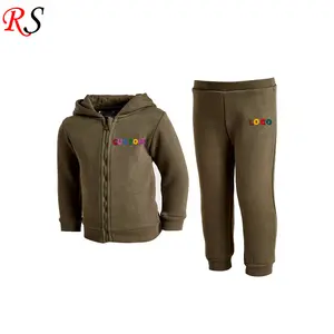 OEM-Designer Kinderfleece Outfit-Set individueller Reißverschluss Unisex-Kinderbekleidung Trainingsanzug