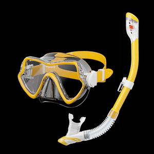 Máscara de Buceo, Gafas de Natación, Snorkel, Faldón de Silicona, Cristal Templado Panorámico HD para Adultos y Jóvenes, Antivaho con Cubierta Nasal - Product Image 5