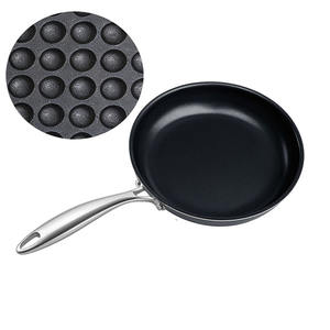 Sartén de Cocina de Alta Resistencia con <span class=keywords><strong>Micro</strong></span> Puntos, 24 cm, Diseño Personalizado, Acero Inoxidable Triple, Antiadherente, Fabricante de Utensilios de Cocina - Product Image 1