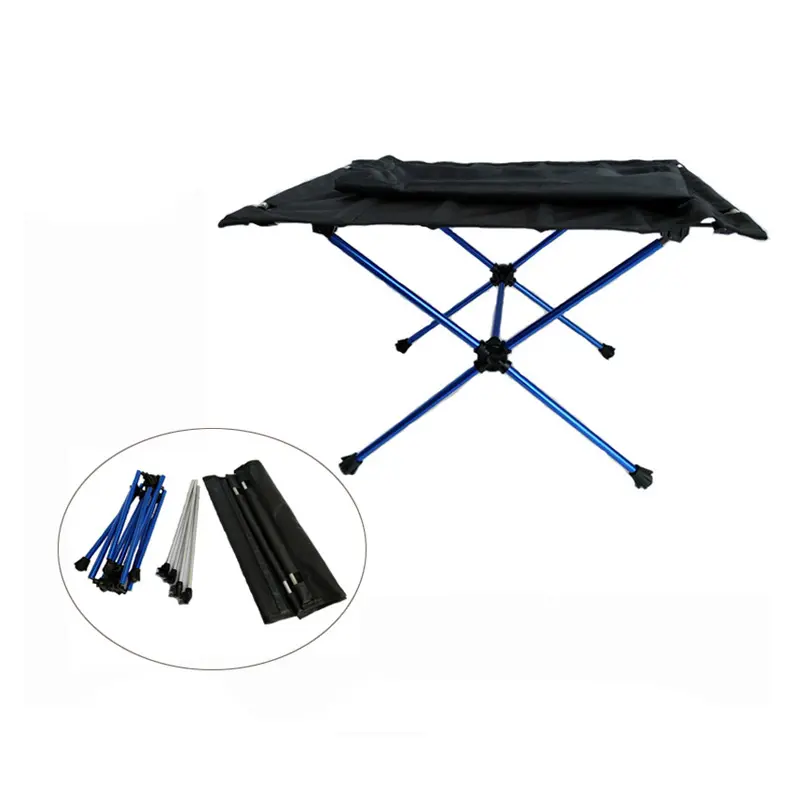 Portable folding table collapsible roll up outdoor use camping picnic table set compact folding fishing beach table