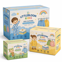 Carton d'expédition pour vêtements d'enfants avec carton ondulé E Flute pour emballage de vêtements personnalisés et commandes de cadeaux