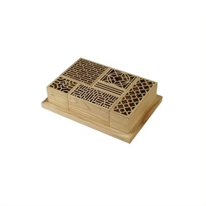Caja de Almacenamiento Rectangular de Madera MDF Hecha a Mano, Moderna, Multifuncional, con Diseño Calado, Pequeña, Tallada, para Regalos, Personalizable - Product Image 2