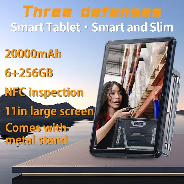Rugged tablet pc 11 inch IP68/IP69K 12GB+256GB 11" Display 20000mAh Battery Android 13 MTK 6789 2.2GHz 4G/Wi-Fi Business Use