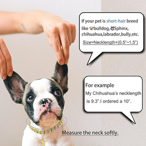 20mm Big <strong>Dog</strong> <strong>Chain</strong> Gold <strong>Dog</strong> <strong>Collar</strong> Zircon Cuban Link <strong>Chain</strong> Handmade Iced Out Diamond Exaggerated Dollar Pendant Cuban <strong>Dog</strong> <strong>Chain</strong> - Product Image 6