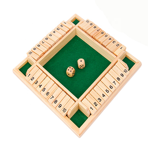 Classico 4-face legno chiuso scatola dadi gioco <span class=keywords><strong>da</strong></span> <span class=keywords><strong>tavolo</strong></span> per adulti e bambini per Pub Board Gaming - Product Image 2