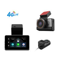 Dash cam baru, kamera baru 2K 4G dengan lensa ganda rekaman wifi gps pelacakan fit remote live video cek di ponsel 12-24v catu daya kamera mobil 4g