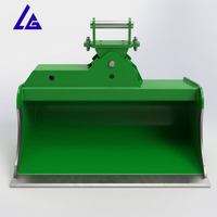 Bac hydraulique inclinable pour le creusement de fossés de canalisations ±45° °   Contrôle d'angle de précision pour la préparation de pentes, adapté aux travaux de construction pétrolière et gazière