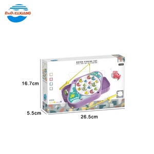 Caldo-vendita di nuovo Design di alta qualità rotante gioco da tavolo felice pesca giocattoli all'ingrosso di plastica musica giocattolo da pesca - Product Image 6
