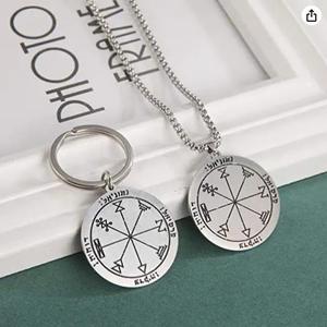 Collier pendentif avec amulettes, le premier Pentacle de Jupiter, salomon, <span class=keywords><strong>King</strong></span>, ensemble de bijoux - Product Image 2