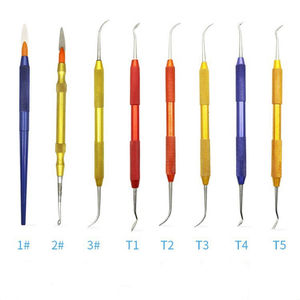 Strumento da laboratorio professionale in acciaio inossidabile manuale coltello da intaglio in cera dentaria scultura in gesso a fondo piatto coltelli spatola dentista - Product Image 1
