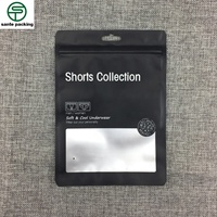Sac en plastique recyclable personnalisé en matériau épaissi avec valve et fermeture éclair supérieure pour l'emballage de sous-vêtements et chaussettes pour enfants, imprimé en héliogravure