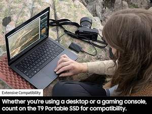 Für T Portable SD 2TB USB 3.2 Gen 2x2 Seq. Lesegeschwindigkeiten bis zu 2000MB/s Gaming Studenten Profis MU-PG2T0B/AM Schwarz - Product Image 5