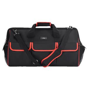 Bolsa de herramientas Shuangmenger, bolsa de hombro resistente al agua con múltiples compartimentos de gran capacidad para carpintería y reparación eléctrica - Product Image 4